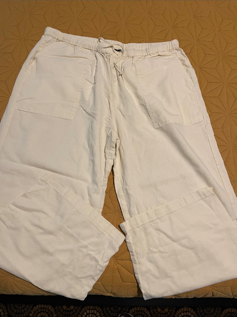 Men's Casual Elastic Drawstring cotton pants